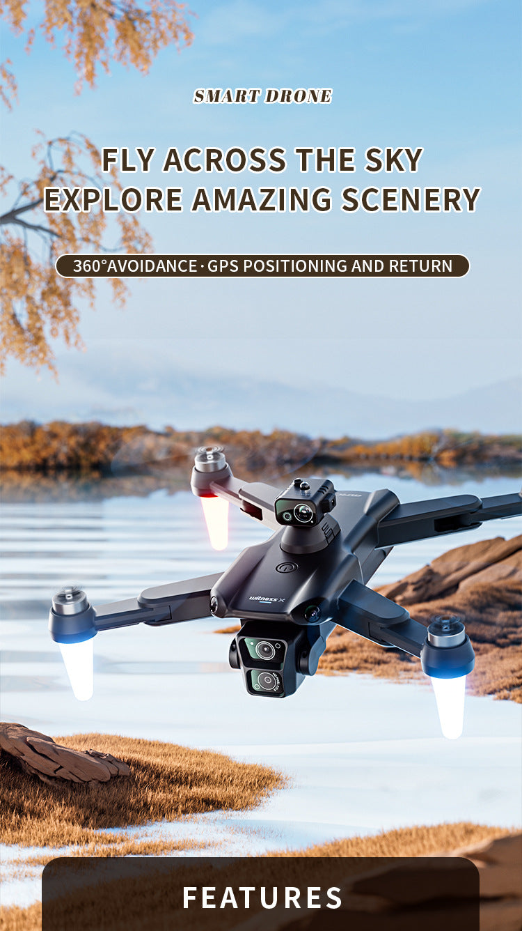 F14 obstacle avoidance GPS with screen 8K electrically adjustable dual camera brushless motor drone quadcopter remote-controlled aircraft