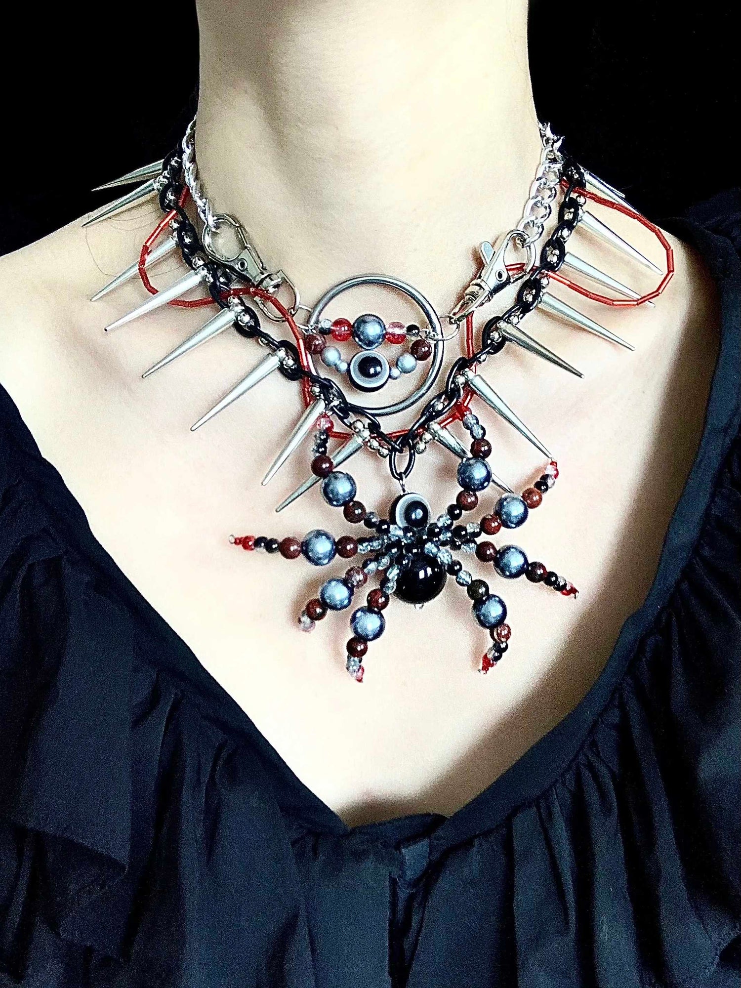 Dark Spider Necklace Series