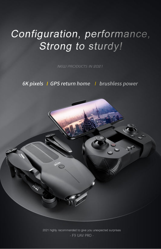 Folding GPS ultra high definition aerial photography quadcopter, professional remote-controlled aircraft